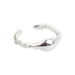 S925 sterling silver ring opening adjustable women's ring