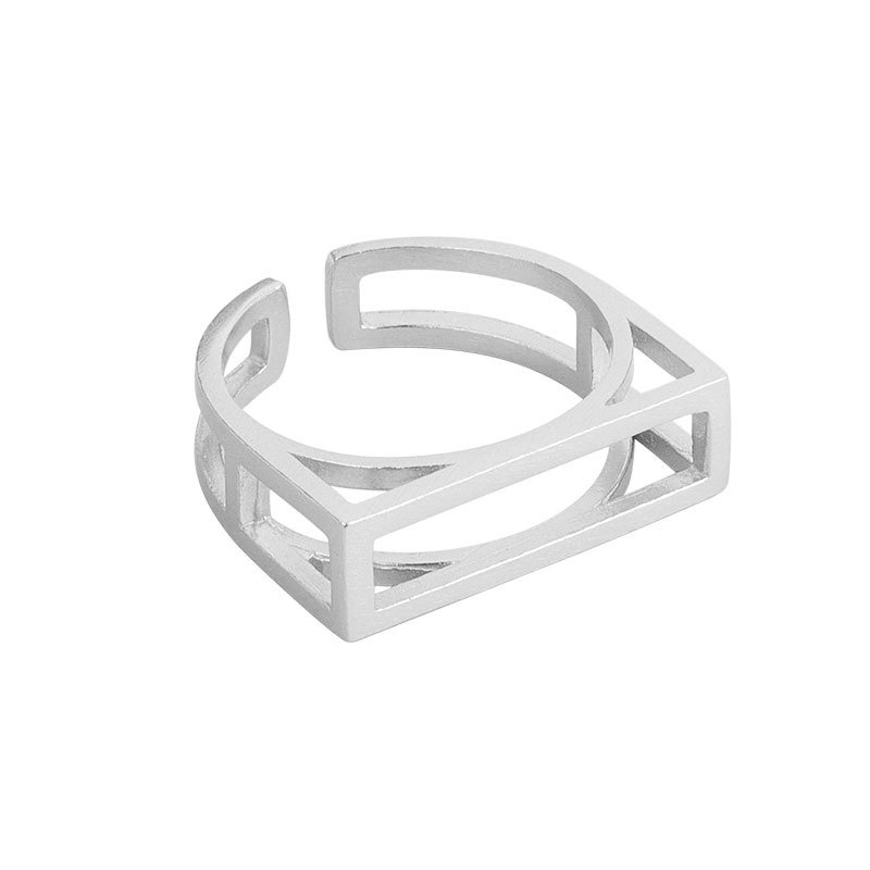 S925 sterling silver ring opening adjustable women's ring
