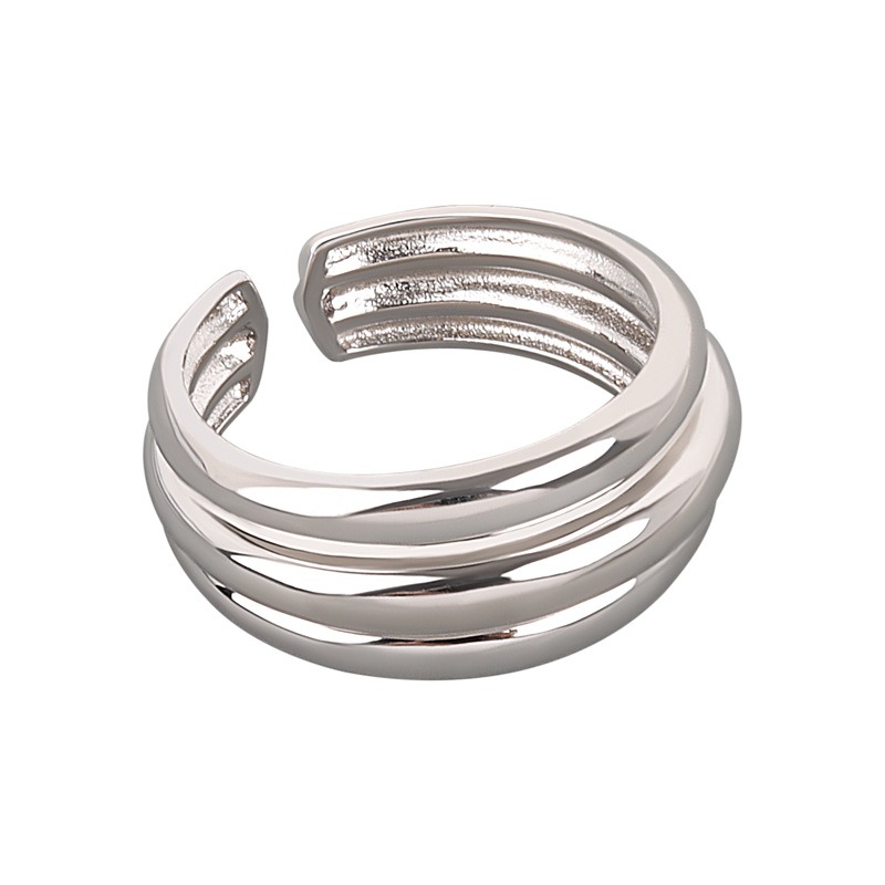 S925 sterling silver ring opening adjustable women's ring