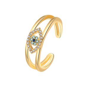 S925 sterling silver ring opening adjustable women's ring