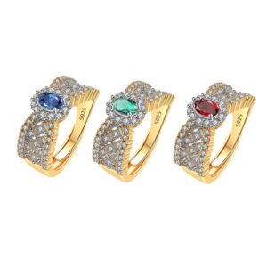 S925 sterling silver ring opening adjustable women's ring