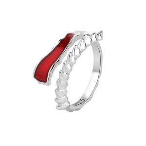 S925 sterling silver ring opening adjustable women's ring