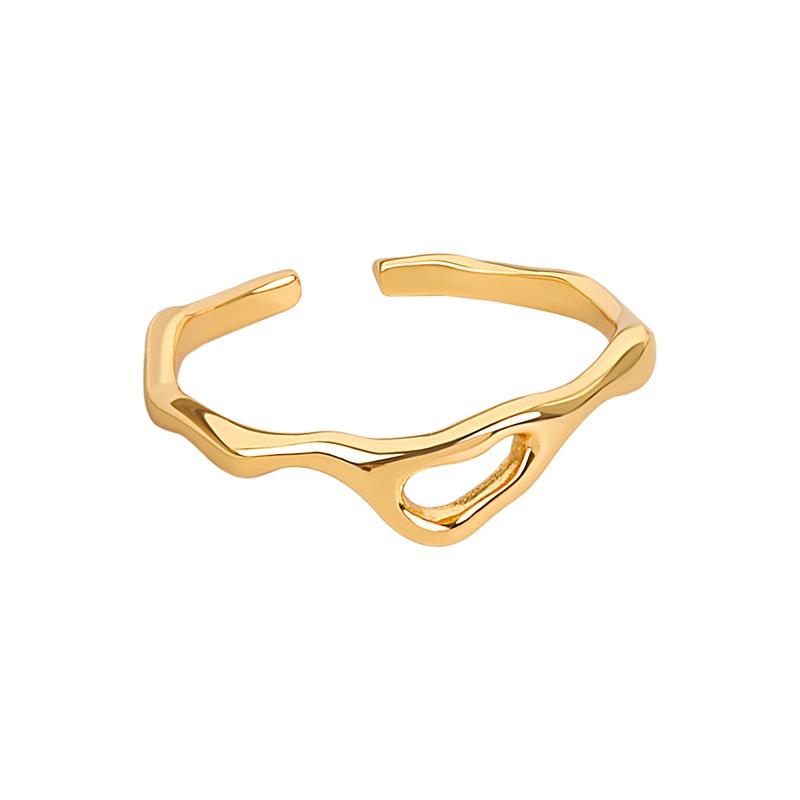 S925 sterling silver ring opening adjustable women's ring