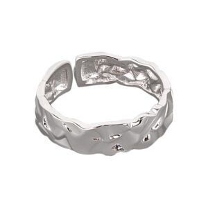 S925 sterling silver ring opening adjustable women's ring