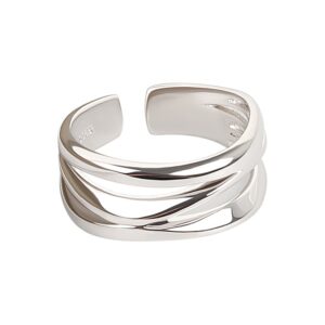 S925 sterling silver ring opening adjustable women's ring