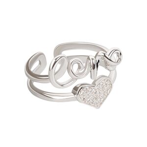 S925 sterling silver ring opening adjustable women's ring