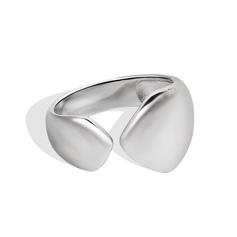 S925 sterling silver ring opening adjustable women's ring