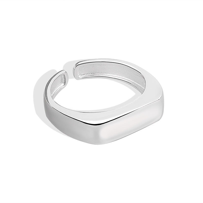 S925 sterling silver ring opening adjustable women's ring
