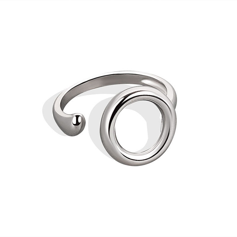 S925 sterling silver ring opening adjustable women's ring