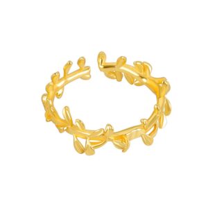 S925 sterling silver ring opening adjustable women's ring