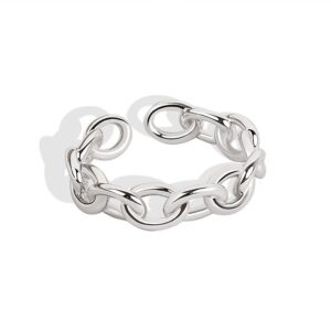 S925 sterling silver ring opening adjustable women's ring