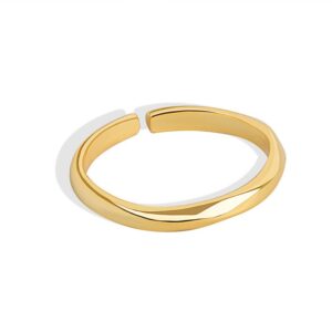 S925 sterling silver ring opening adjustable women's ring