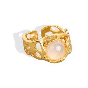 S925 sterling silver ring opening adjustable women's ring