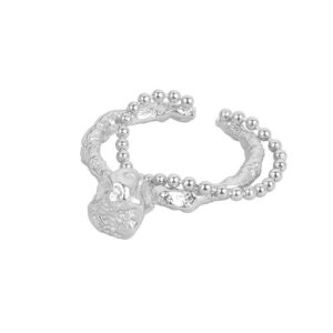 S925 sterling silver ring opening adjustable women's ring