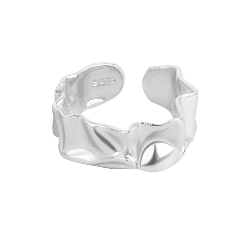 S925 sterling silver ring opening adjustable women's ring