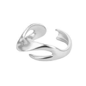 S925 sterling silver ring opening adjustable women's ring