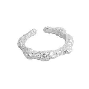 S925 sterling silver ring opening adjustable women's ring