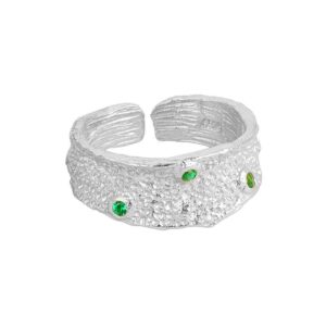 S925 sterling silver ring opening adjustable women's ring