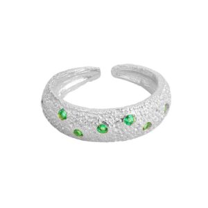 S925 sterling silver ring opening adjustable women's ring