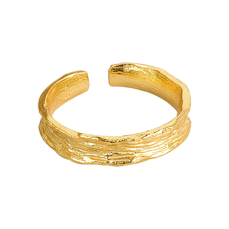 S925 sterling silver ring opening adjustable women's ring