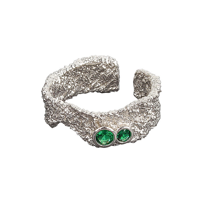 S925 sterling silver ring opening adjustable women's ring