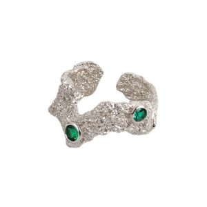 S925 sterling silver ring opening adjustable women's ring