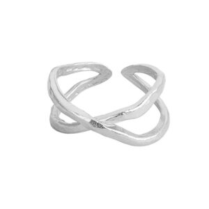 S925 sterling silver ring opening adjustable women's ring style