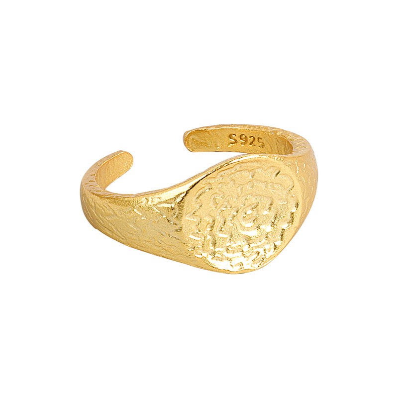 S925 sterling silver ring opening adjustable women's ring style