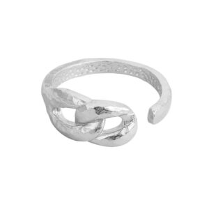 S925 sterling silver ring opening adjustable women's ring style