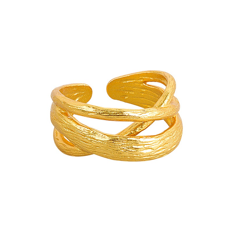 S925 sterling silver ring opening adjustable women's ring style