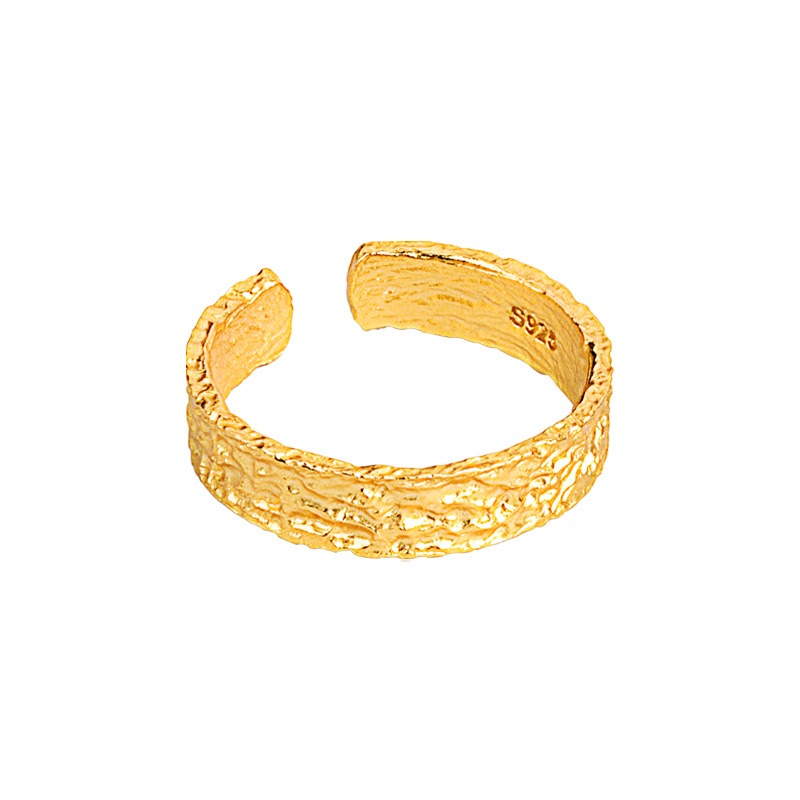 S925 sterling silver ring opening adjustable women's ring style