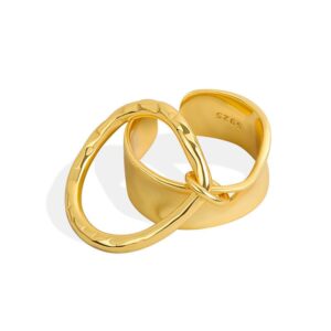 S925 sterling silver ring opening adjustable women's ring style