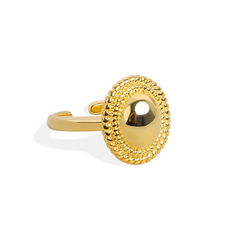 S925 sterling silver ring opening adjustable women's ring style