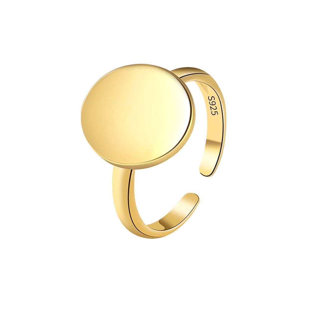 S925 sterling silver ring opening adjustable women's ring style