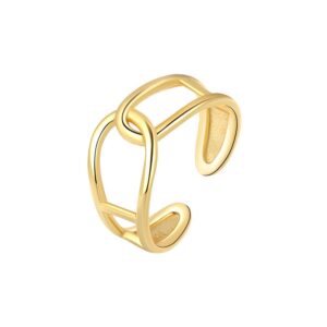 S925 sterling silver ring opening adjustable women's ring style