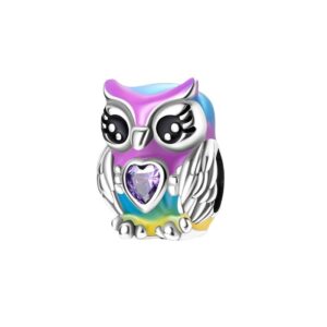 S925 Sterling Silver Beaded DIY Owl Bracelet Accessories