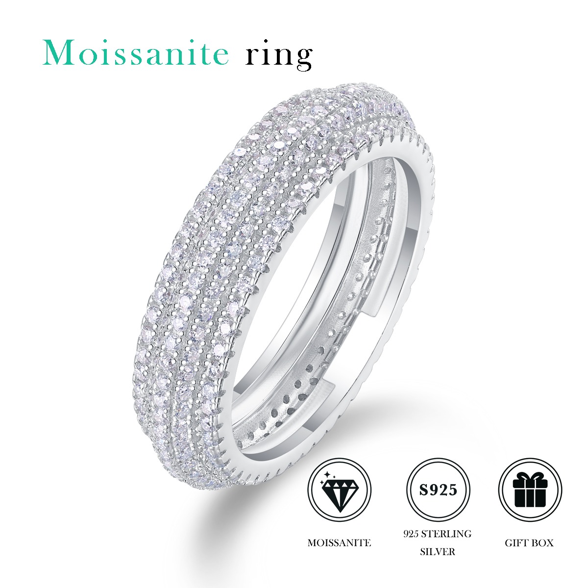 s925 Sterling Silver Designer Open Latest Fashion Women Wedding Rings
