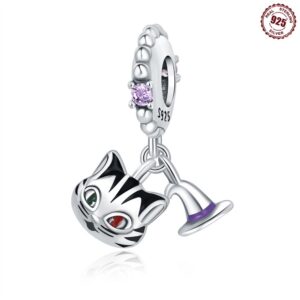 S925 Sterling Silver Beads DIY Magic Cat Bracelet Accessories