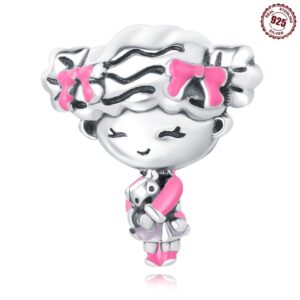 S925 Sterling Silver Beaded DIY Little Girl Bracelet Accessories