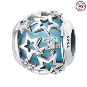 S925 sterling silver beaded DIY starlight bead bracelet accessories