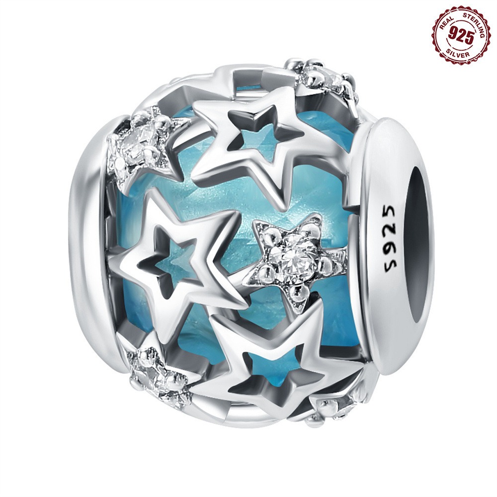 S925 sterling silver beaded DIY starlight bead bracelet accessories