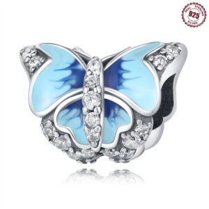 S925 Sterling Silver Beaded DIY Butterfly Bracelet Accessories