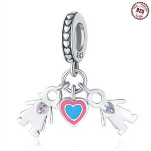 S925 Sterling Silver Beaded DIY Boy Girl Bracelet Accessories