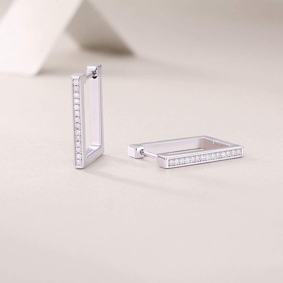 Moissanite S925 sterling silver earrings - Image 5