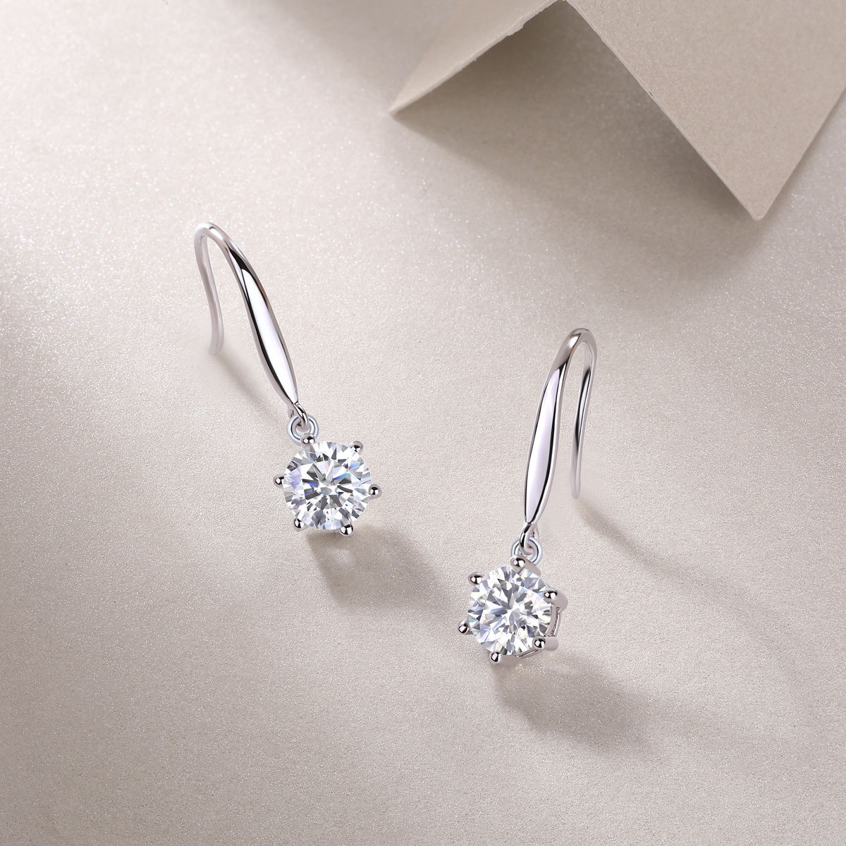 Moissanite S925 sterling silver earrings - Image 5