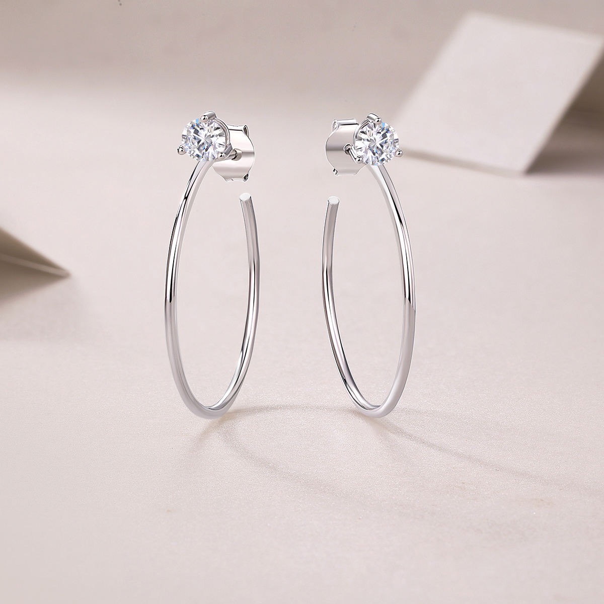 Moissanite S925 sterling silver earrings - Image 5