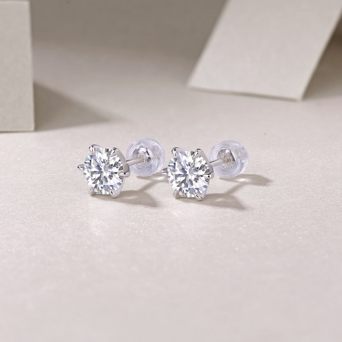 Moissanite S925 sterling silver earrings - Image 5