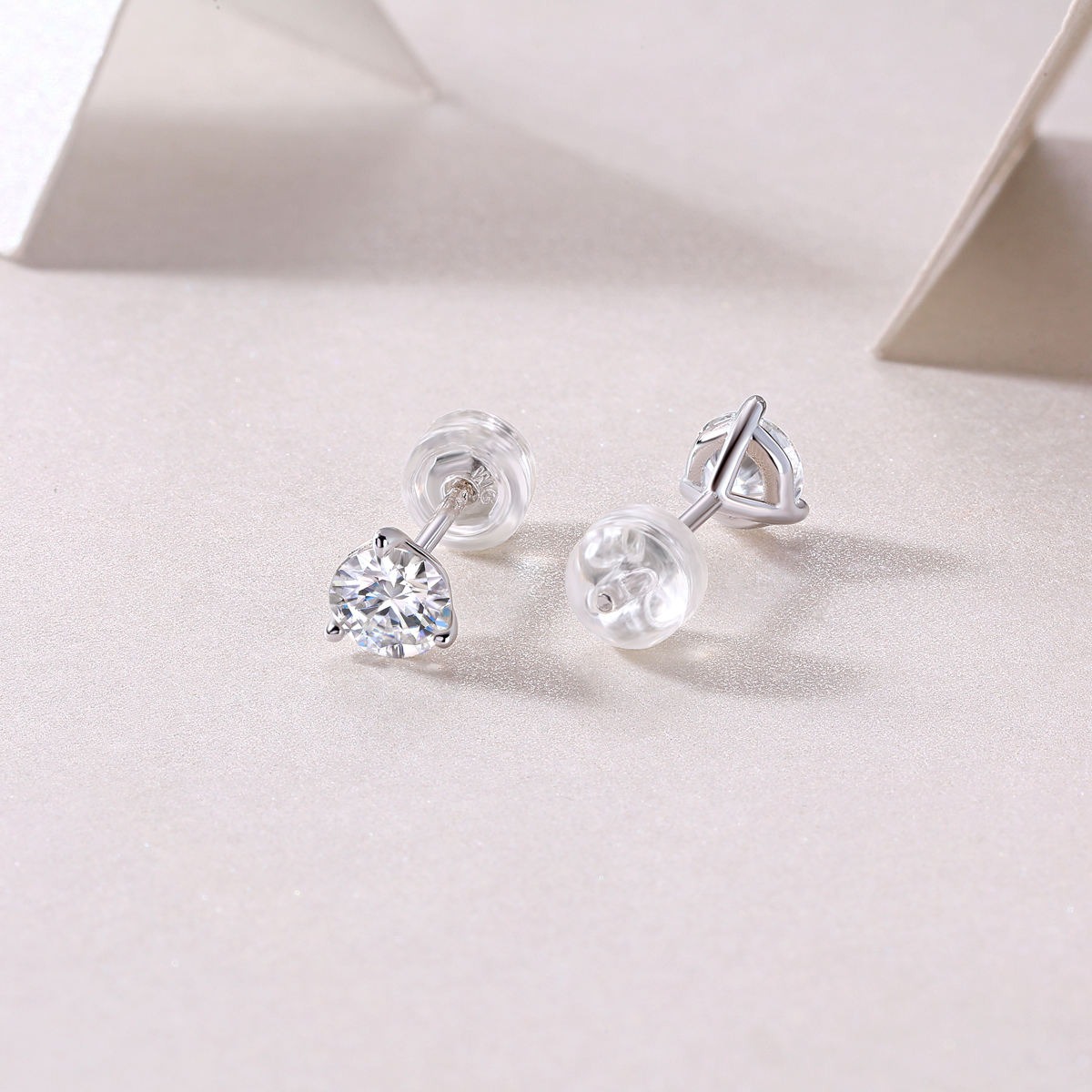 Moissanite S925 sterling silver earrings - Image 4