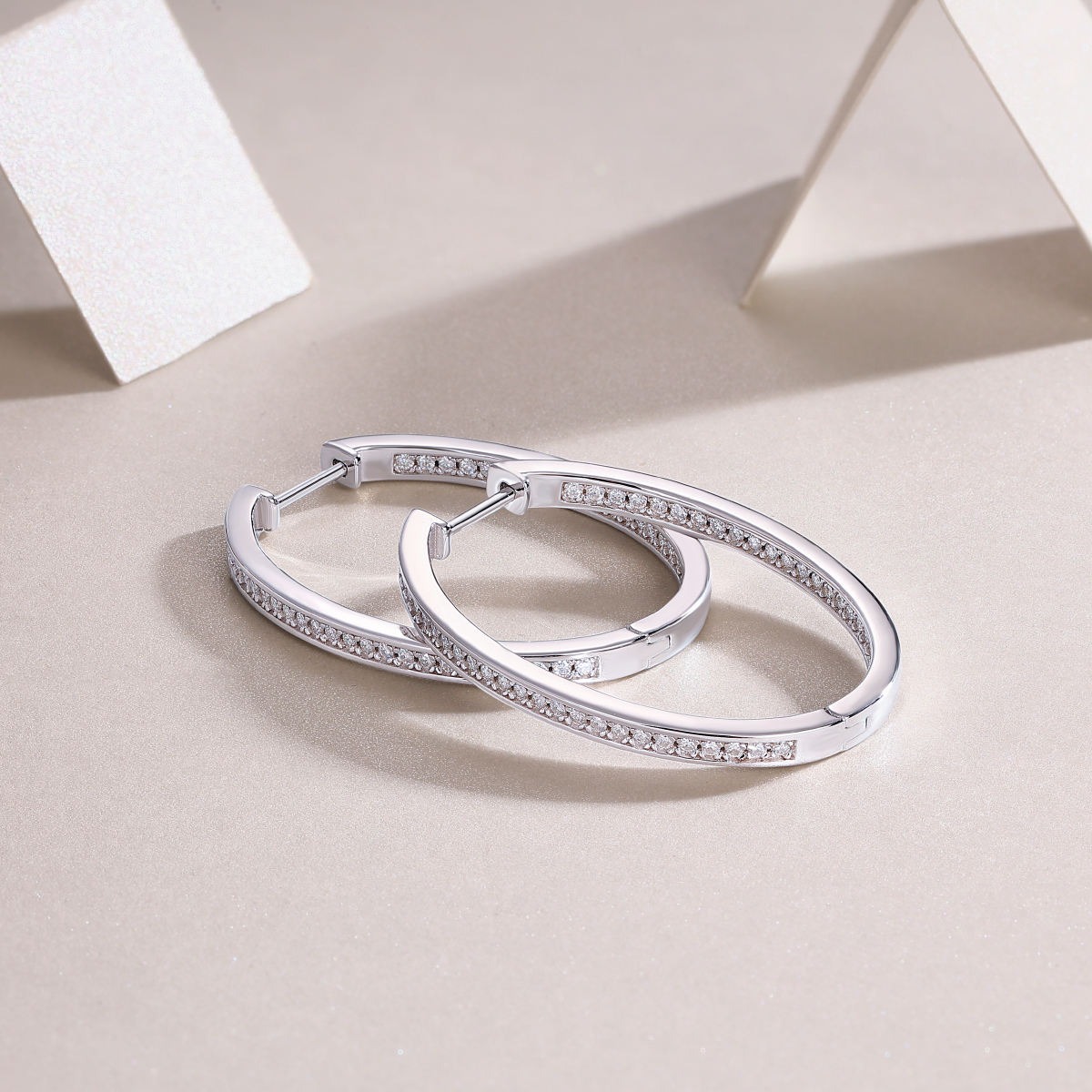 Moissanite S925 sterling silver earrings - Image 6