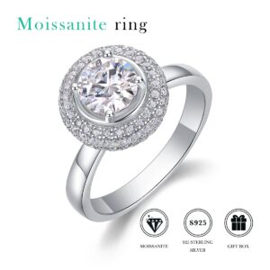 S925 sterling silver ring eggs moissanite engagement wedding ring for women